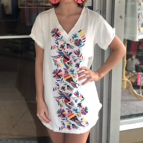 boho bird dress
